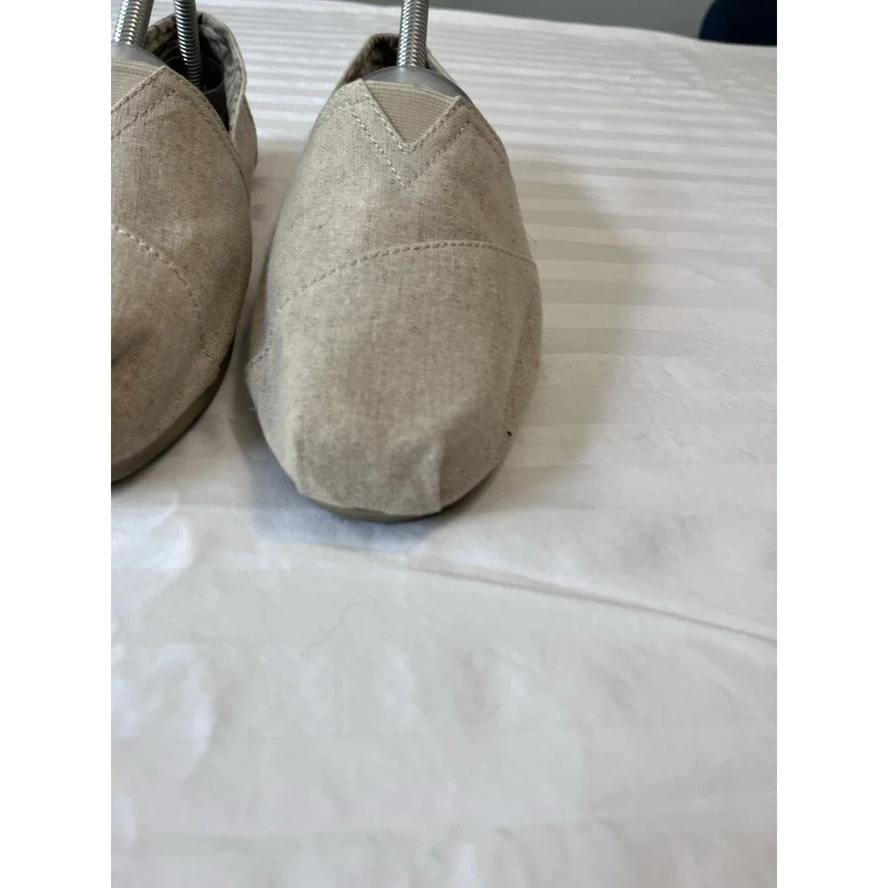BOBS from Skechers Women's Plush Best Wishes Slip On Flats Natural Beige Size 10